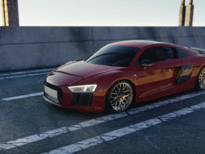 Audi R8 V10 Plus 2016 3D Model