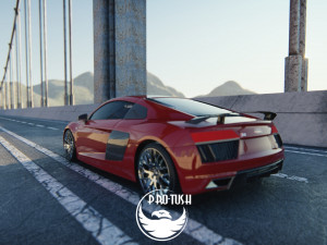 Audi R8 V10 Plus 2016 3D 모델