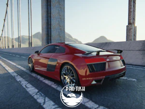 Audi R8 V10 Plus 2016 3D Model
