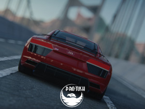 Audi R8 V10 Plus 2016 3D 모델