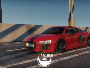Audi R8 V10 Plus 2016 3D 모델