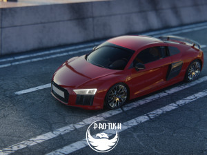 Audi R8 V10 Plus 2016 3D 모델