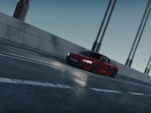 Audi R8 V10 Plus 2016 3D Model