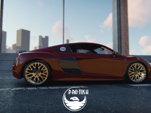 Audi R8 V10 Plus 2016 3D 모델