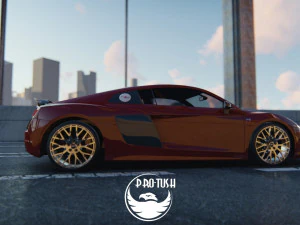 Audi R8 V10 Plus 2016 3D Model