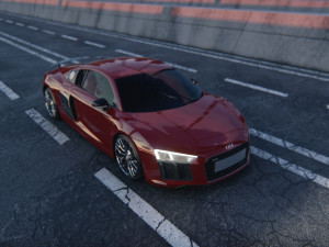 Audi R8 V10 Plus 2016 3D 모델