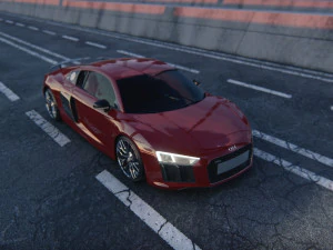 Audi R8 V10 Plus 2016 3D Model