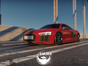 Audi R8 V10 Plus 2016 3D Model