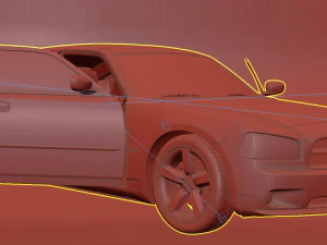 Dodge charger 2009 3D Model