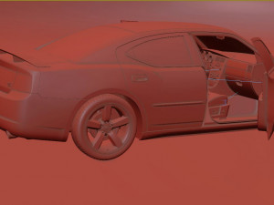 Dodge charger 2009 Modelo 3D