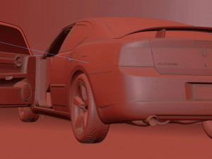 Dodge charger 2009 Modelo 3D
