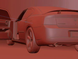 Dodge charger 2009 3D Model