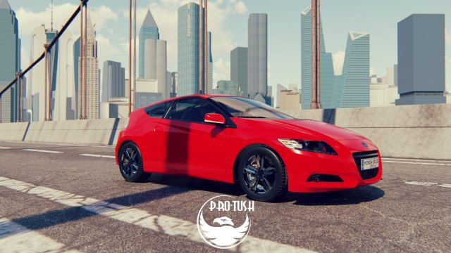 Honda CR-Z EX 2015 3D Модель .c4d .max .obj .3ds .fbx .stl .blend 