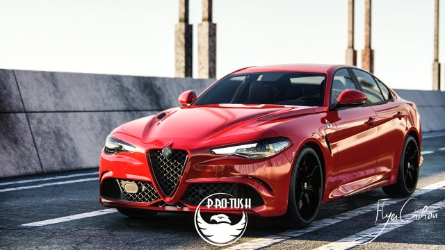 Alfa Romeo Giulia 3D मॉडल .c4d .max .obj .3ds .fbx .stl .blend 