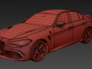 Alfa Romeo Giulia 3D मॉडल