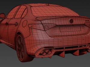 Alfa Romeo Giulia 3D मॉडल