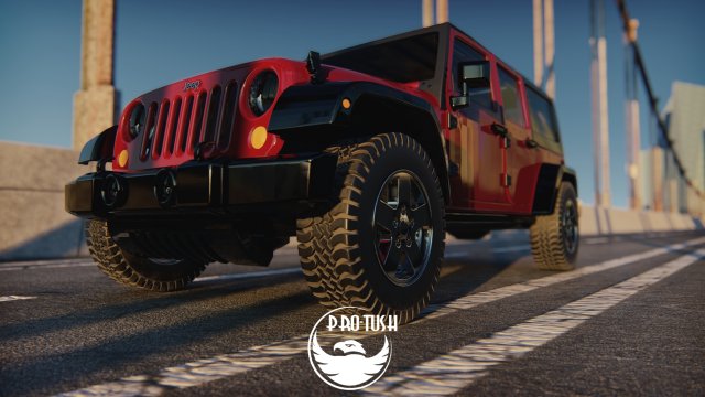 Jeep Wrangler Unlimited 2008 3D-Modell .c4d .max .obj .3ds .fbx .stl .blend 