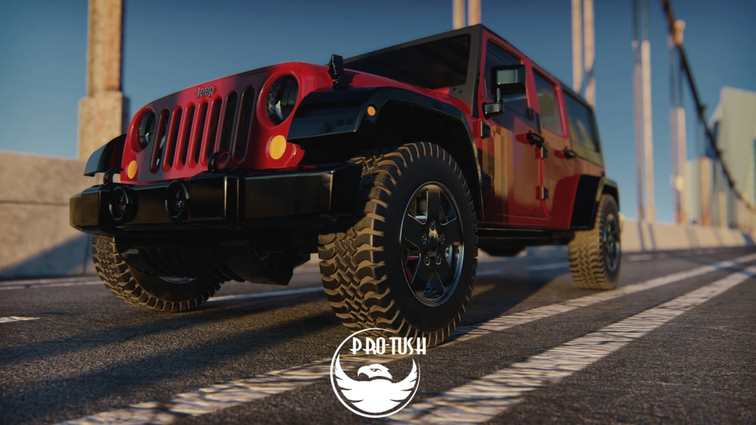 Jeep Wrangler Unlimited 2008 3D Model .c4d .max .obj .3ds .fbx .stl .blend 