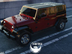 Jeep Wrangler Unlimited 2008 3D Model