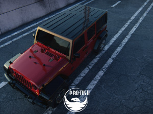 Jeep Wrangler Unlimited 2008 3D-Modell