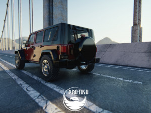 Jeep Wrangler Unlimited 2008 3D-Modell