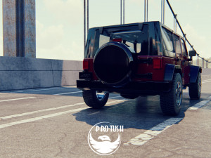 Jeep Wrangler Unlimited 2008 3D-Modell
