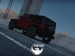 Jeep Wrangler Unlimited 2008 3D-Modell