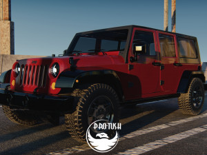 Jeep Wrangler Unlimited 2008 3D-Modell