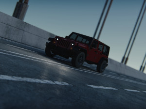 Jeep Wrangler Unlimited 2008 3D-Modell