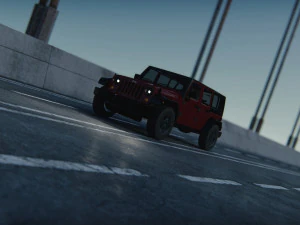 Jeep Wrangler Unlimited 2008 3D Model