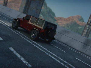 Jeep Wrangler Unlimited 2008 3D Model