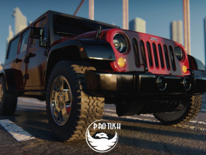 Jeep Wrangler Unlimited 2008 3D-Modell