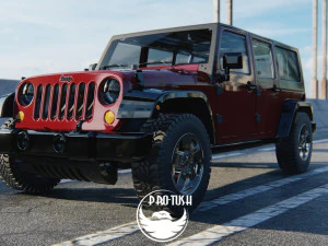 Jeep Wrangler Unlimited 2008 3D Model