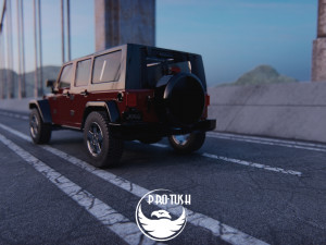 Jeep Wrangler Unlimited 2008 3D-Modell