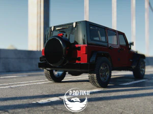 Jeep Wrangler Unlimited 2008 3D Model