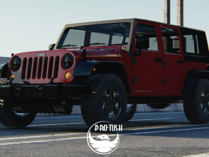 Jeep Wrangler Unlimited 2008 3D Model