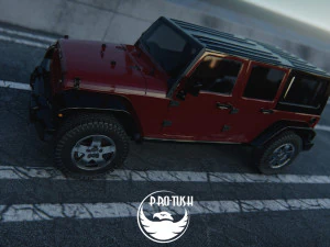 Jeep Wrangler Unlimited 2008 3D Model