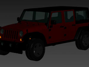 Jeep Wrangler Unlimited 2008 3D Model