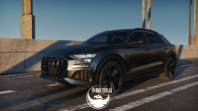 Audi q8 2019 3Dモデル .c4d .max .obj .3ds .fbx .stl .blend 