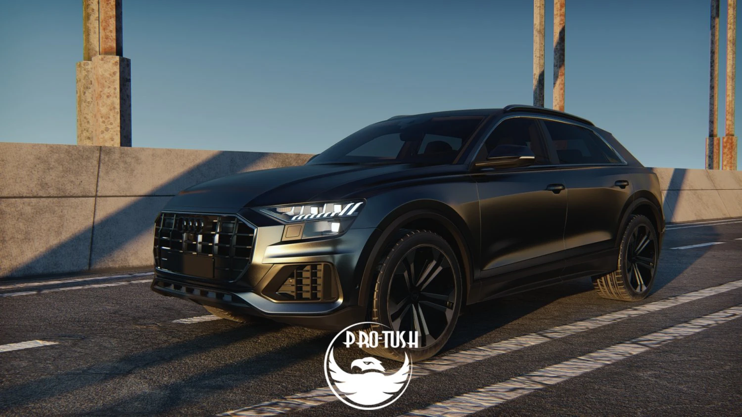 Audi q8 2019 3D Model .c4d .max .obj .3ds .fbx .stl .blend 