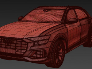 Audi q8 2019 3Dモデル