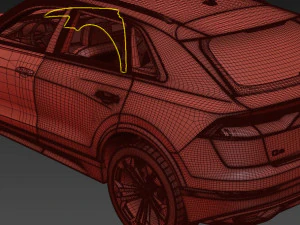 Audi q8 2019 3D Model