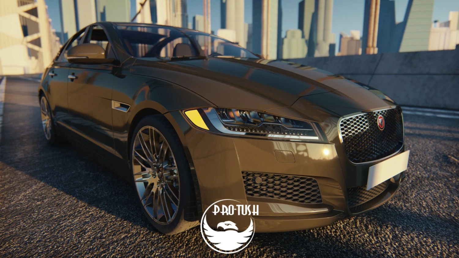 Jaguar xf 2016 3D Model .c4d .max .obj .3ds .fbx .stl .blend 