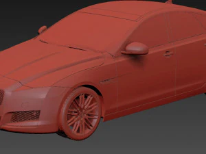 Jaguar xf 2016 3D Model