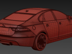 Jaguar xf 2016 3D मॉडल