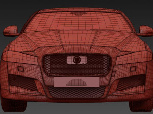 Jaguar xf 2016 3D मॉडल