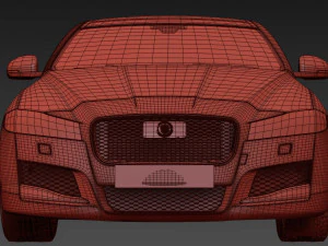 Jaguar xf 2016 3D Model