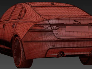 Jaguar xf 2016 3D Model