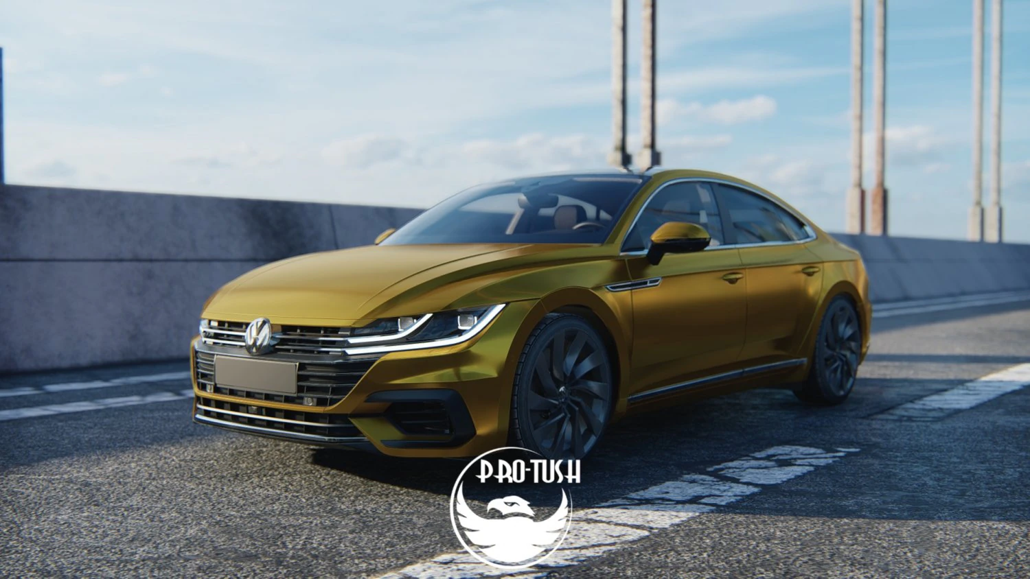 Volkswagen Arteon R-line 2018 3D Model .c4d .max .obj .3ds .fbx .stl .blend 