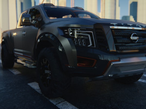 Nissan Titan 2017 3D Model